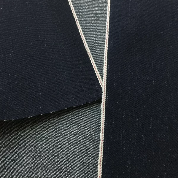 16.7oz Indigo Selvage Heavy Denim Jeans Fabric Dark Blue Unwashed Selvedge Denim Cloth For Cowboy Jacket W3628302E - Image 2
