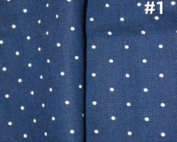 4.2oz Spring Denim Summer Dress Shirt Short Fabric Indigo Warp Black Weft White Polka Dot Denim Textile Manufacturers W186718P - Image 3