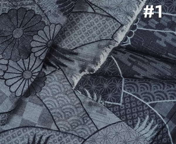 4.4oz Spring Summer Lightweight Denim Jacket Jacquard Fabric Wholesale Premium Jacquard Jeans Cloth Manufacturers W187714DY - Image 3