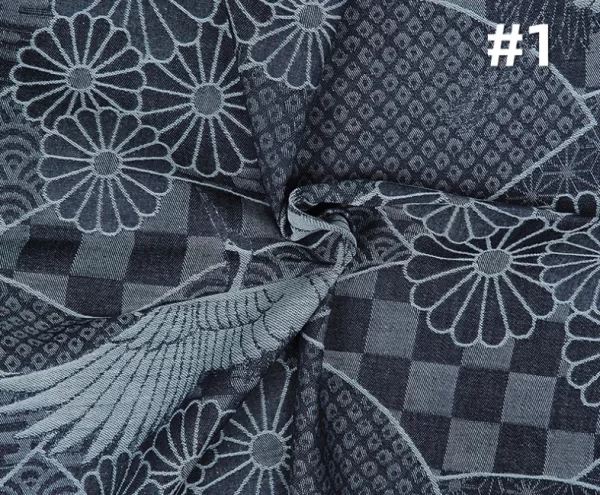 4.4oz Spring Summer Lightweight Denim Jacket Jacquard Fabric Wholesale Premium Jacquard Jeans Cloth Manufacturers W187714DY - Image 4