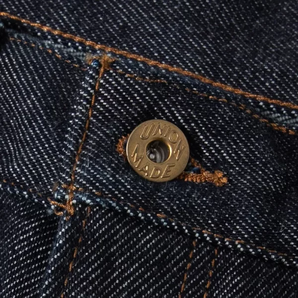 25oz Vintage Mens Selvedge Jeans High Waist Loose Straight Selvedge Denim Jeans Cowboy Motorcycle Pants Thick Selvage Jeans - Image 3