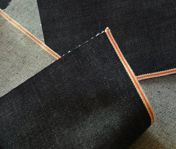 13oz Right Hand Twill Selvedge Denim Fabric Manufacturers Orange Selvage Denim Slubby Jeans Cloth By The Yard Free Ship W283021