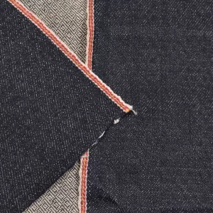 13.7oz Diamond Twill Raw Selvedge Denim Fabric Manufacturers Jacquard Self Edge Denim Jeans Cloth By The Yard Wholesale W281321