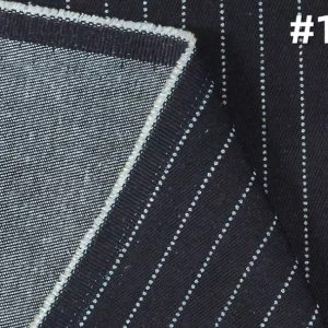 9.2oz Wabash Denim Fabric Shirt Dress Material Wholesale Denim Stripe For Jeans Shirt Blue White Jeans Cloth Manufacturers W186110P