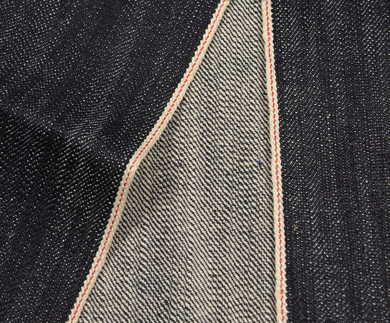 Slub raw selvedge denim fabric
