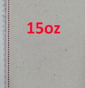 15oz White Selvedge Denim Fabric Wholesale Heavy Raw Denim Material Suppliers By The Yard W338732