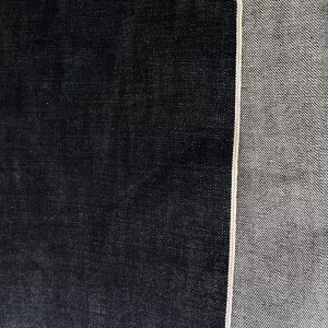 15oz Dark Blue Cotton Jean Jacket Pink Selvedge Denim Fabric By The Yard Custom Selvage Jeans Cloth Wholesale W3627371-2