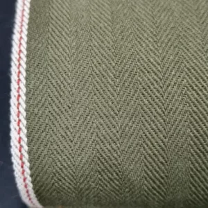 12oz Herringbone Armygreen Selvedge Denim Textile Manufacturers Premium Raw Selvage Jeans Cloth Wholesale W236821