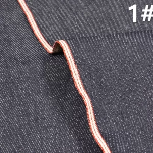 Homepage 2 13.3oz Designer Love Style Red Selvedge Denim Fabric Blue Grey Selvage Slub Denim Jeans Cloth For Wathes Shoes Bags W28642