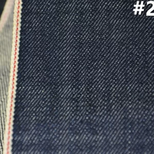 13.5oz Indigo Raw Selvedge Denim Fabric Rope Dyed Selvage Premium Denim Manufacturers Right Twill Jeans Cloth Wholesale W28382