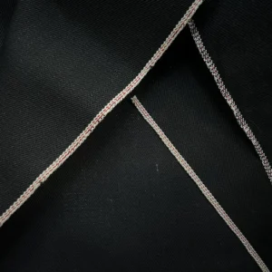 Homepage 2 25 oz Heavy Black Selvedge Denim Fabric Wholesale For Trucker Jacket Solid Black Selvage Jeans Cloth Manufacturers Custom W35353